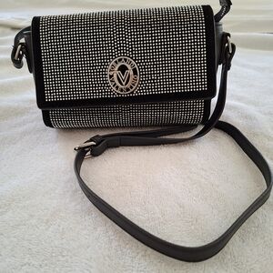 Valantino Orlandi Black Bead Embellished Small Crossbody